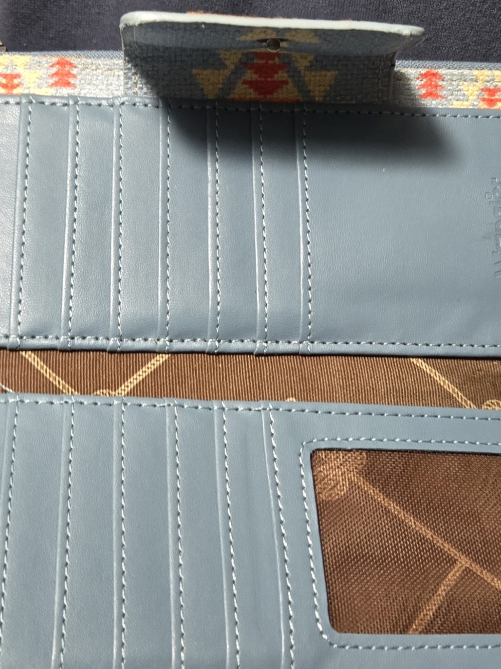 Wrangler Turquoise Aztec Pattern Handbag And Wallet - Picture 11 of 11